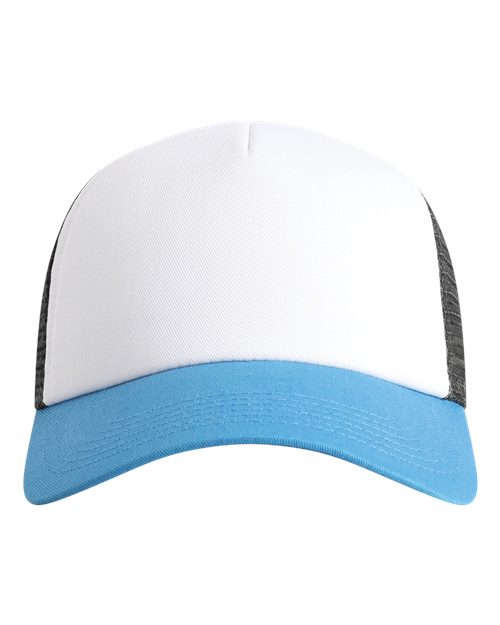 Imperial North Country Trucker Cap — White/ Nassau/ Charcoal — Front