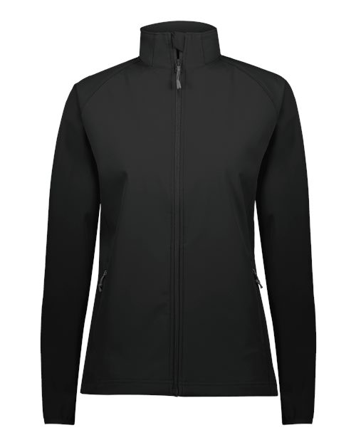 Holloway Women's Featherlight Soft Shell Jacket — Black — Front
