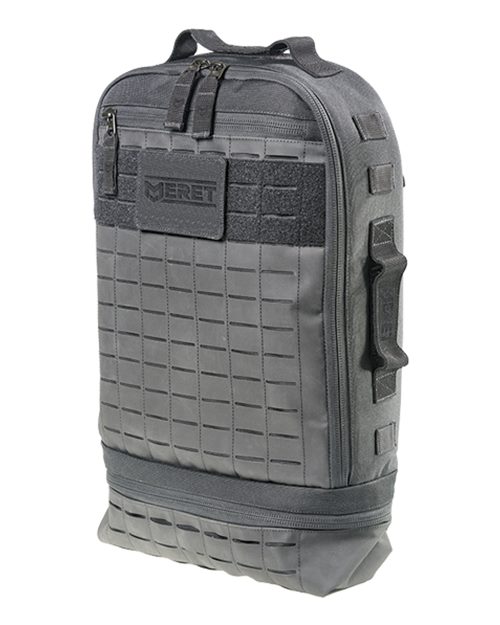 MERET SAVIOR7™ PRO Black Tactical EMS Medical Backpack — Black — Front