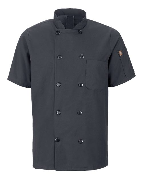 Chef Designs Mimix™ Short Sleeve Chef Coat with OilBlok