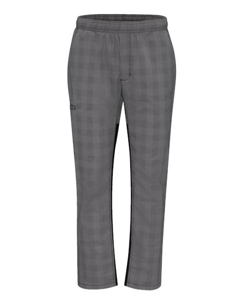 Chef Designs Airflow Chef Pants — Grey/ Black Plaid — Front