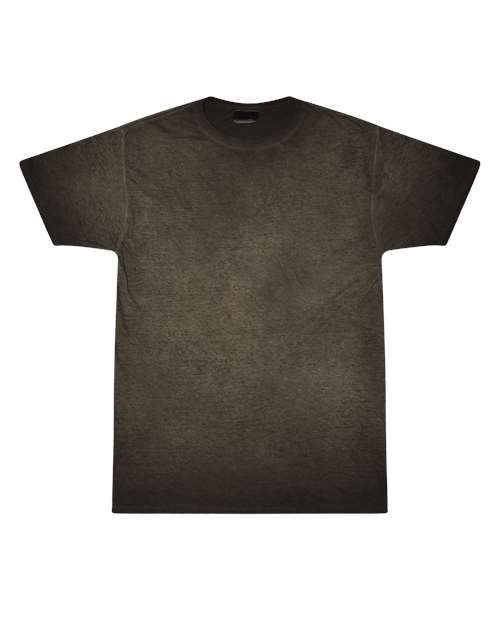 Colortone Unisex Oil Wash T-Shirt — Black — Front