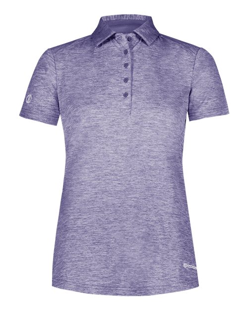 Holloway Women's Electrify CoolCore® Polo — Purple Heather — Front