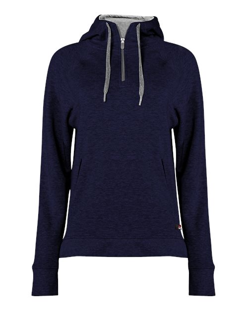 Women's FitFlex French Terry Quarter-Zip Hooded Pullover