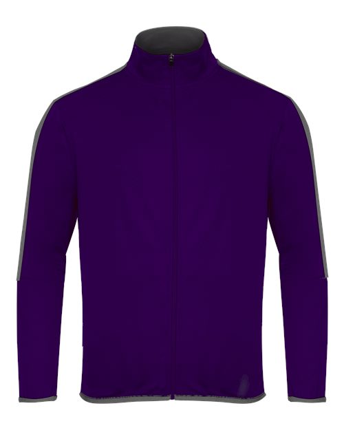 Badger Men's Blitz Outer-Core Jacket — Purple/ Graphite — Front