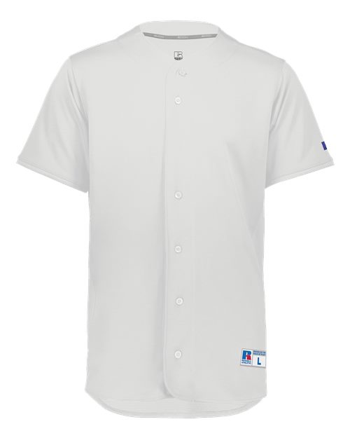 Russell Athletic Unisex Five Tool Full-Button Front Baseball Jersey —