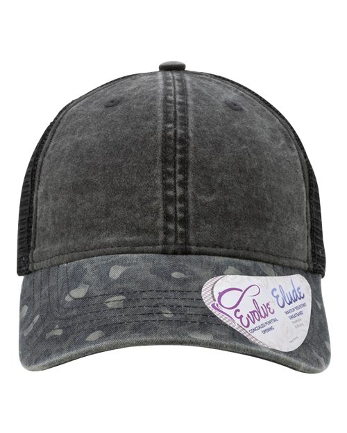 Women's Printed Bill with Mesh Back Cap