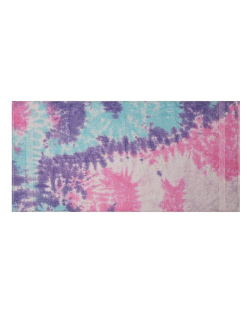 Colortone Beach Towel — Cotton Candy — Front