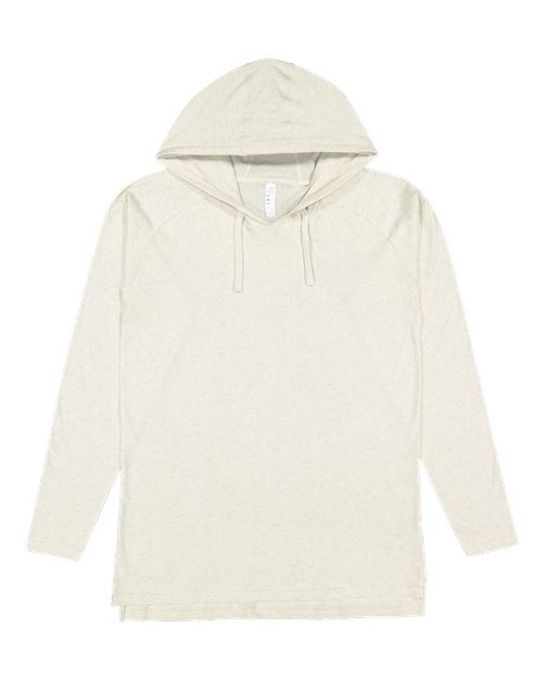 Unisex Fine Jersey Hooded Long Sleeve Raglan Tee