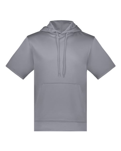 Unisex Fleece Short Sleeve Hooded Pullover