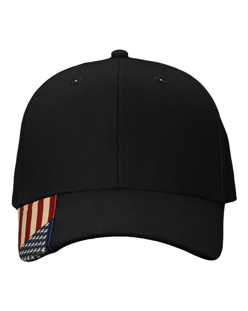 Kati USA Flag Cap — Black/ USA — Front