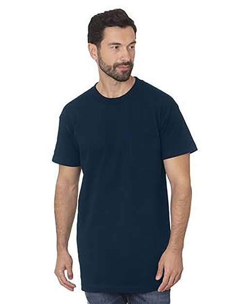 Bayside Unisex Tall USA Made Pocket T-Shirt —