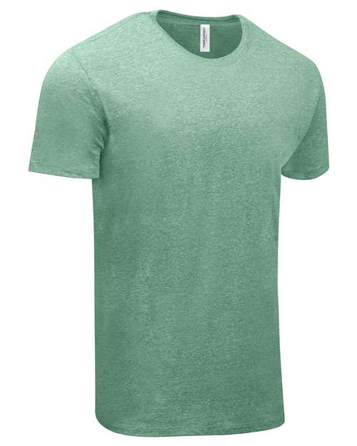 Threadfast Apparel Unisex Triblend T-Shirt — Green Triblend — Direct side