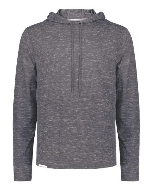 Holloway Men's Eco Revive™ Monterey Hooded Sweatshirt — Carbon Heather — Front