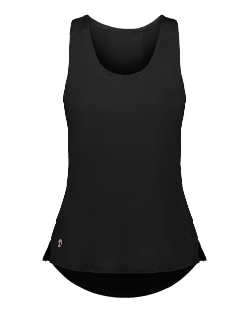 Holloway Women's Coolcore Tank — Black — Front