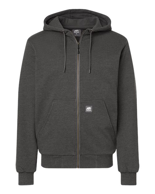 Men's Heritage Grid Fleece-Lined Full-Zip Hooded Sweatshirt