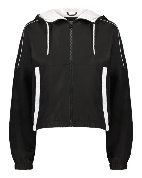 Holloway Women's Rowhouse Jacket — Black/ White — Front