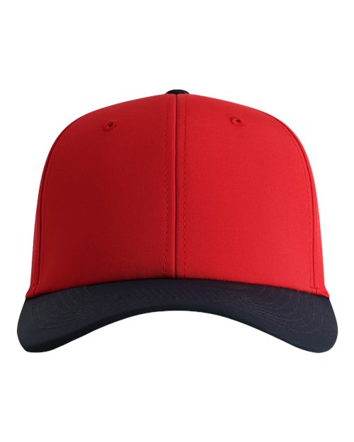 Imperial The Elements Recycled Two-Tone Performance Cap — Red/ Navy — Front