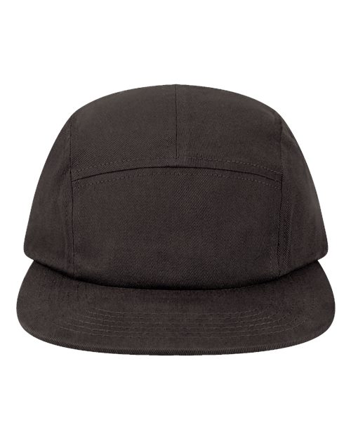 LOCALE Five-Panel Camper Hat — Black — Front