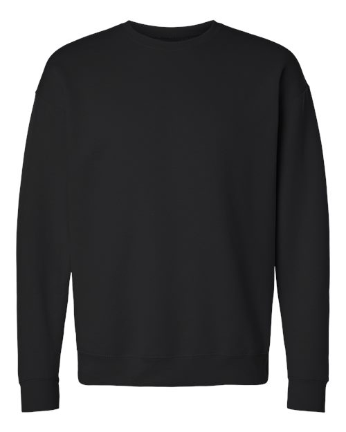 M&O Unisex ACE Fleece Crewneck Sweatshirt — Black — Front