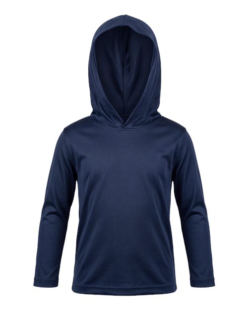 Paragon Toddler Bahama Hooded Long Sleeve T-Shirt — Navy — Front