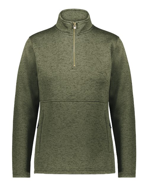 Holloway Women's Eco Revive™ Alpine Sweater Fleece Quarter-Zip Pullover