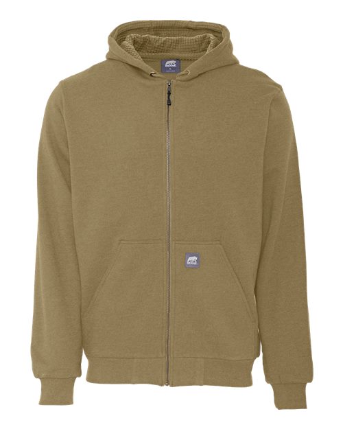 Men's Heritage Grid Fleece-Lined Full-Zip Hooded Sweatshirt