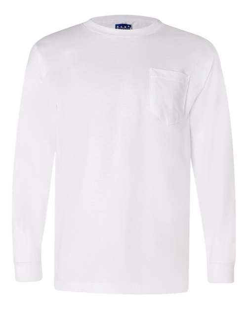 Unisex Union-Made Long Sleeve Pocket T-Shirt