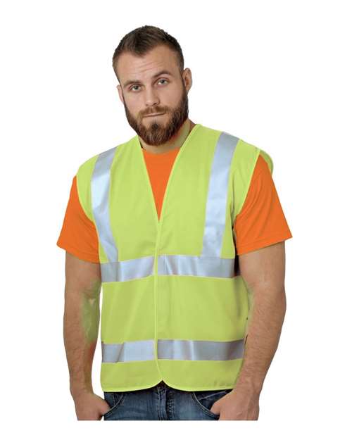 Bayside Unisex USA-Made Economy ANSI Class 2 Vest