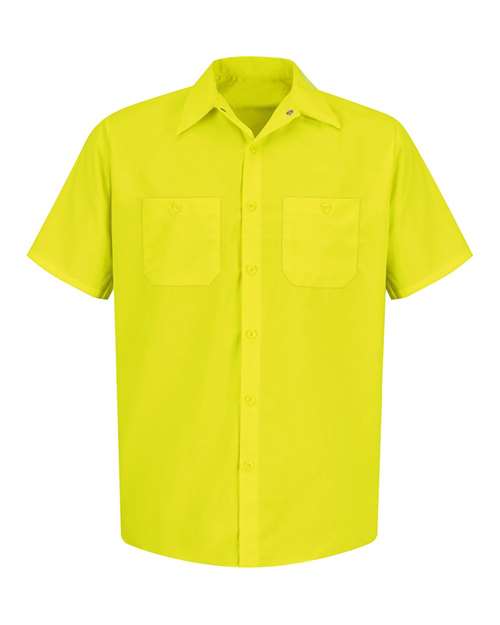 Red Kap Men's Enhanced Visibility Short Sleeve Work Shirt