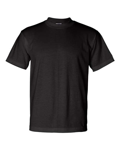 Bayside Unisex USA-Made 50/50 T-Shirt — Black — Front
