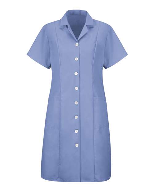Red Kap Women's Short Sleeve Dress — Light Blue — Front