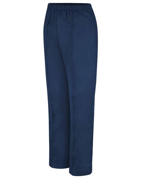 Red Kap Women's Poplin Pants — Navy - 34 Unhemmed — Front