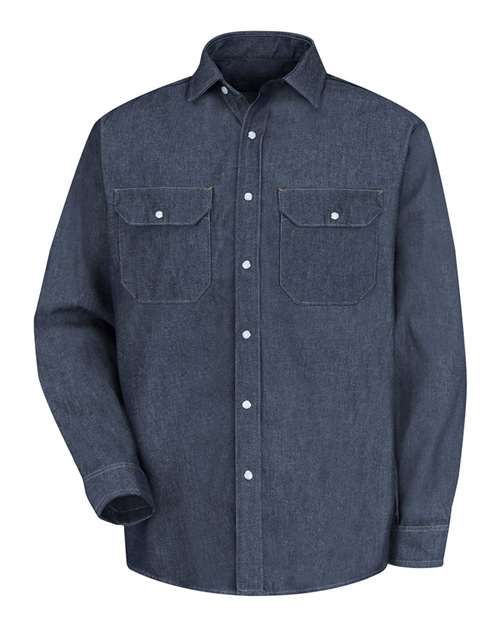 Red Kap Men's Deluxe Denim Long Sleeve Shirt