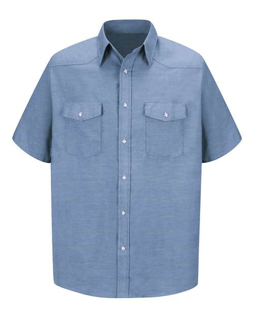 Red Kap Men's Deluxe Western Style Short Sleeve Shirt