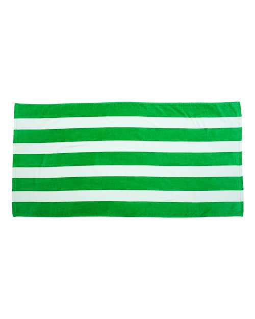 Carmel Towel Company Cabana Stripe Velour Beach Towel