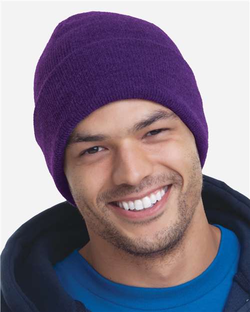 USA-Made 12'' Knit Cuffed Beanie