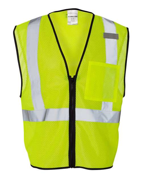 Kishigo Unisex Single Pocket Zipper Mesh Class 2 Vest