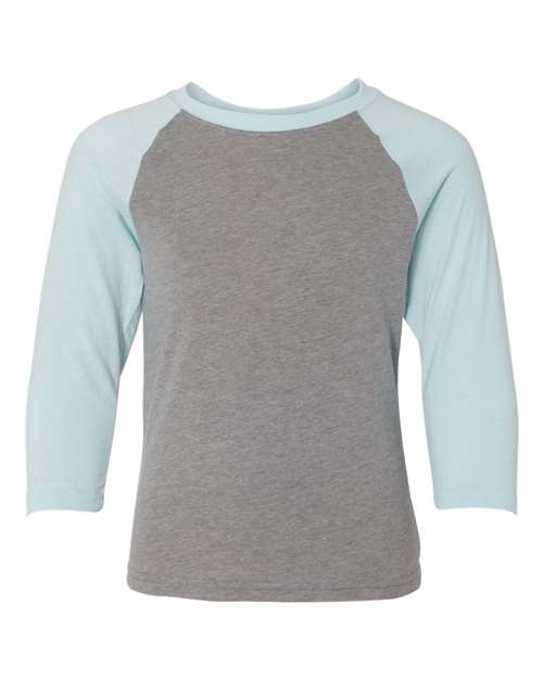 Next Level Youth CVC Three-Quarter Sleeve Raglan Tee