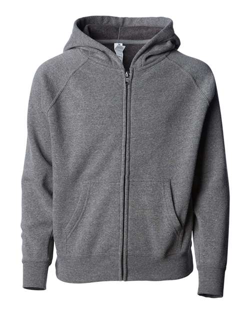 Independent Trading Co. Toddler Lightweight Special Blend Raglan Zip Hood