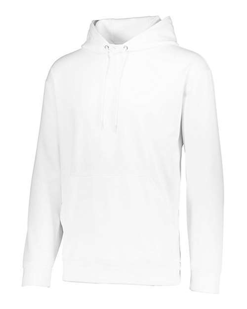 Augusta Sportswear Men's Wicking Fleece Hooded Sweatshirt — White — Side