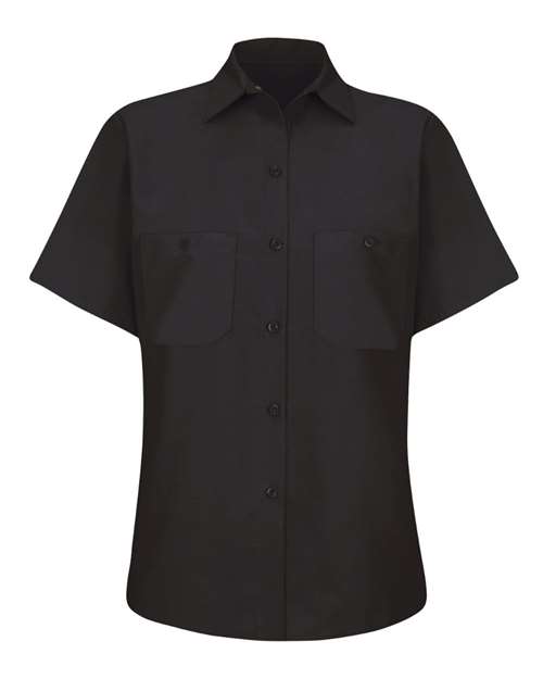 Red Kap Women's Industrial Work Shirt — Black — Front