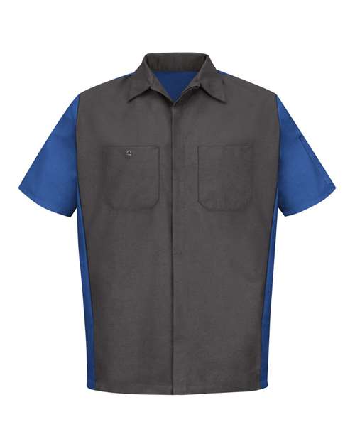 Red Kap Men's Tall Short Sleeve Automotive Crew Shirt