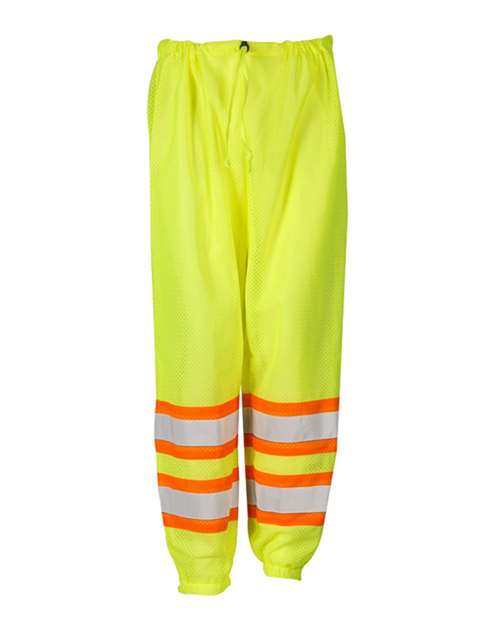 Kishigo Unisex Mesh Pants — Lime — Front