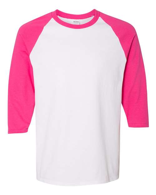 Unisex Heavy Cotton™ Raglan Three-Quarter Sleeve T-Shirt