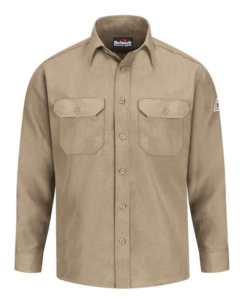 Bulwark Men's Uniform Shirt Nomex® IIIA — Tan — Front