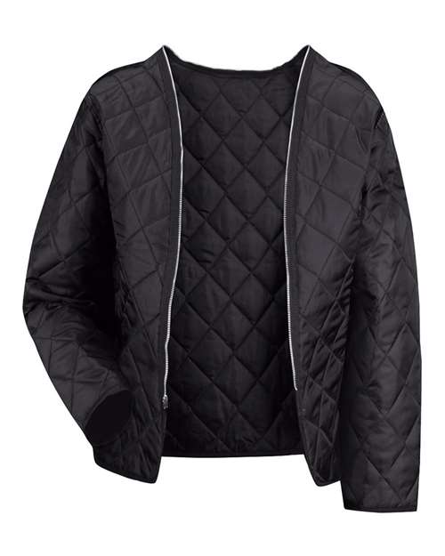 Red Kap Unisex Tall Zip-In/Zip-Out Liner — Black — Front
