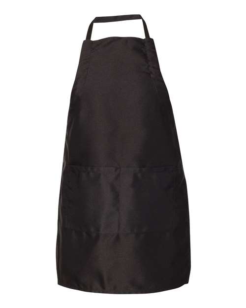 Liberty Bags Splatter Armor Apron — Black — Front