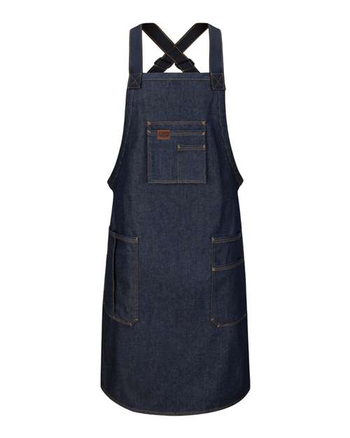 Red Kap Shop Apron — Denim — Front