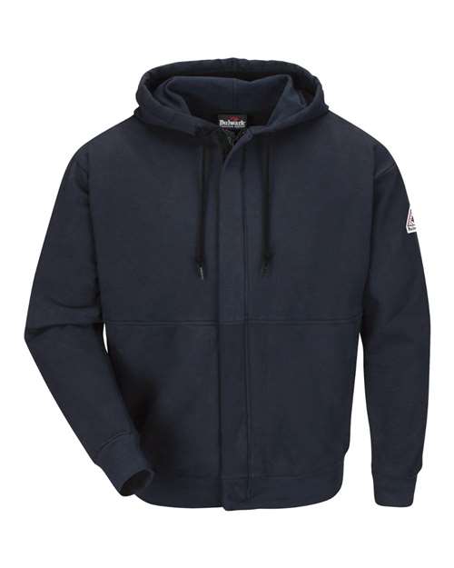 Bulwark Men's Zip-Front Hooded Sweatshirt — Navy — Front